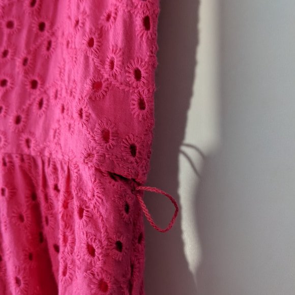 Jessica Simpson Sleeveless Eyelet Dress Pink Size 6 - Picture 9 of 12